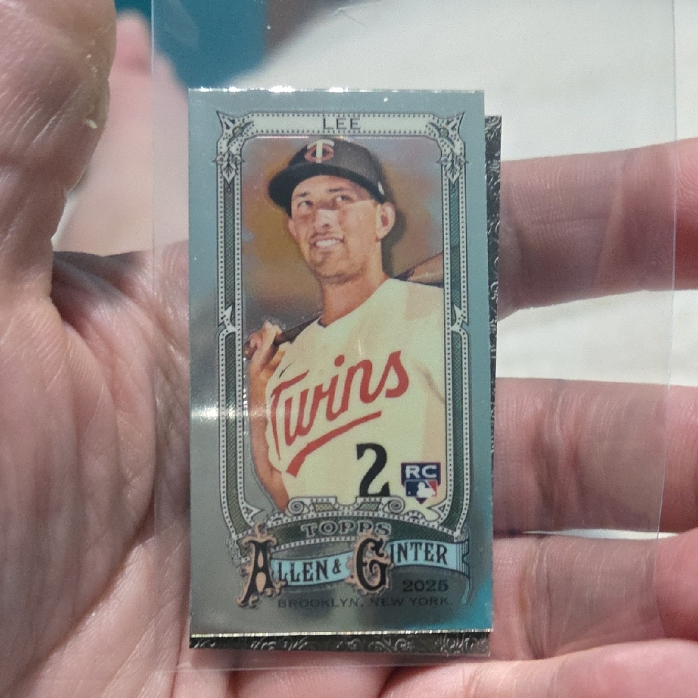 Topps Allen & Ginter Twins Card with Red and White Accents
